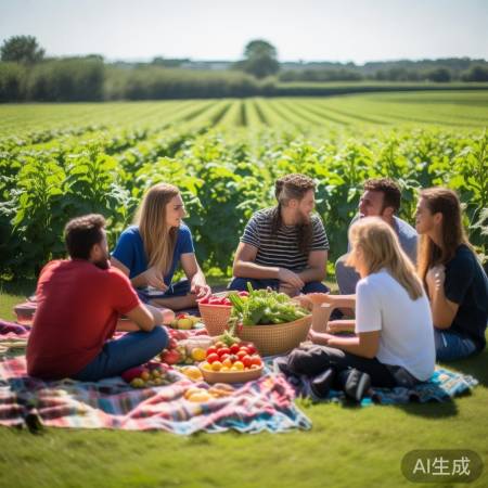 阳光明媚,好友谈粮食安全