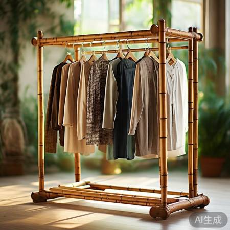 竹裤架:环保清新自然