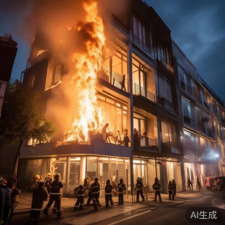香港中环大火：一栋大楼瞬间陷入火海，火势猛烈！