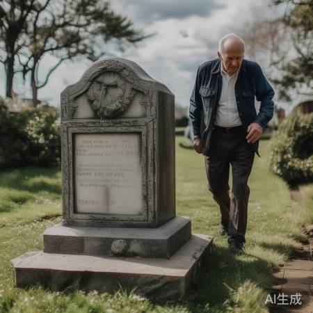 老人瞻仰吴石墓，感悟生命意义