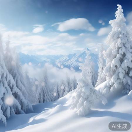 雪中银装,树坚人韧