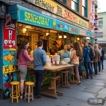 街头煎饼摊特色装修