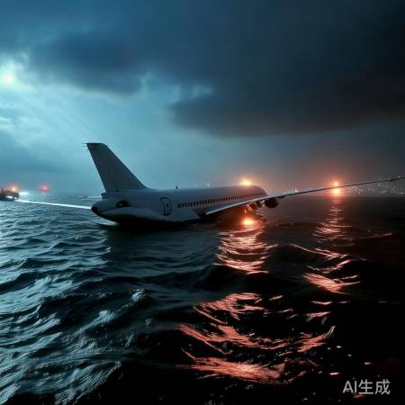 香港货机惊险坠海