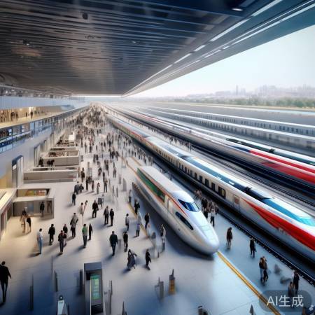 高铁飞速，站内设施完善