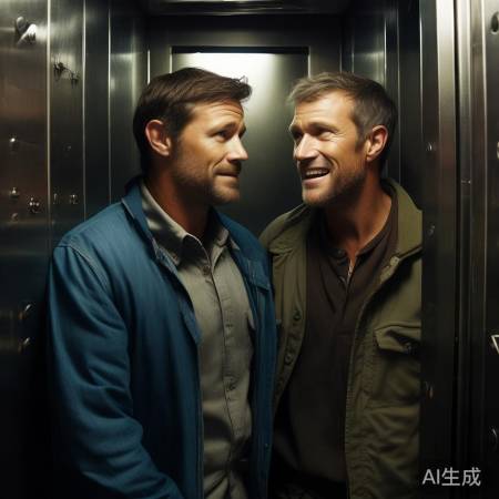 电梯相视,生死互慰