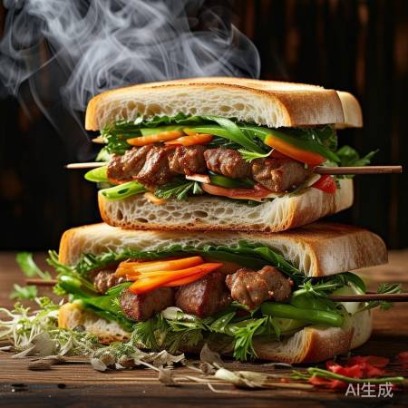 涮菜三明治,美味新吃法