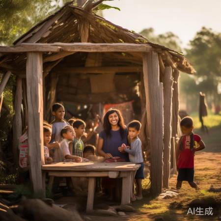 农村老师搭建小教室,感动教育界