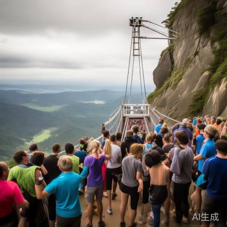 贵州无绳蹦极因安全暂停