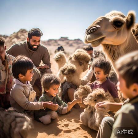 市民体验骆驼魅力