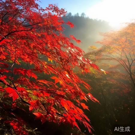 红叶持久变色,水分是关键。