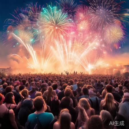 烟花盛宴,陶醉画卷