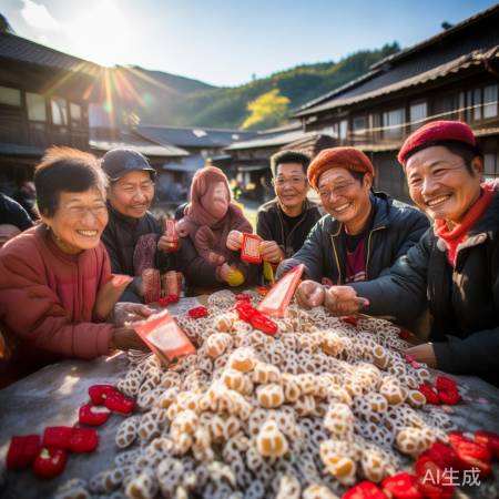 村庄糍粑传喜悦