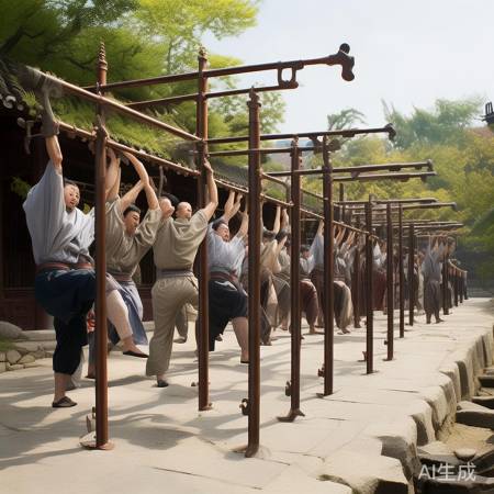 古蜀铜制拉力器