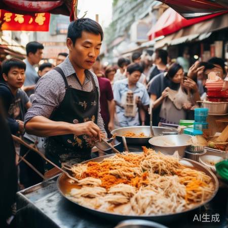 小张坚持热情,成小吃网红