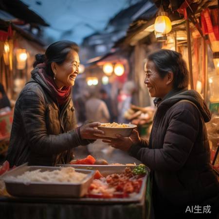 感动离摊,情暖人间