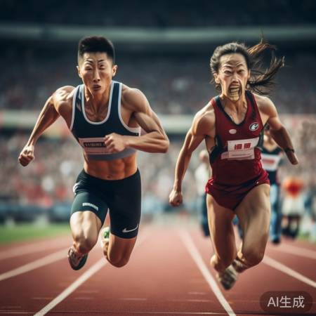 逆境拼搏,体育精神显。