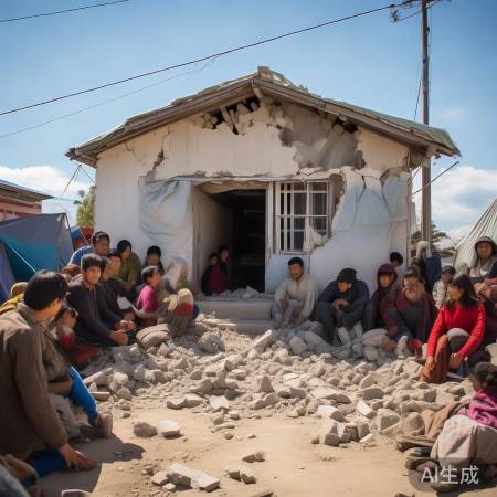 地震致房屋受损,幸无伤亡