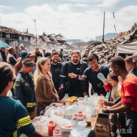 地震激发爱心,八方支援