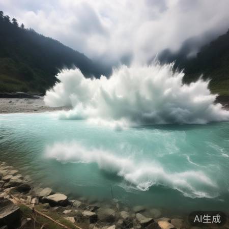 长白山天池沸腾奇观