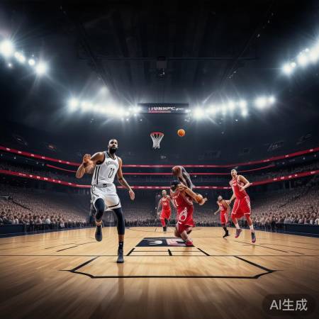 篮球焦点战:篮网VS火箭,巨星