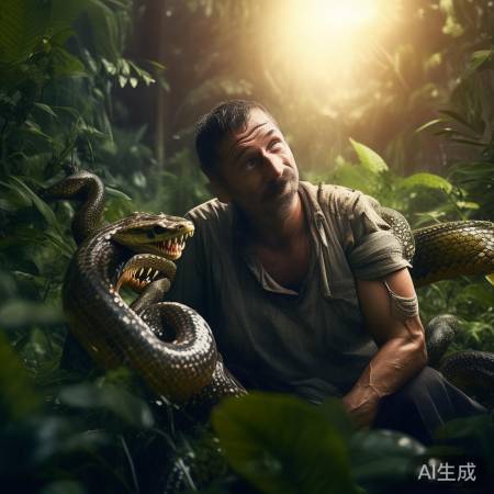 蛇咬男子奇迹生还