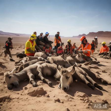 驴群大救援,幸存驴群欢。