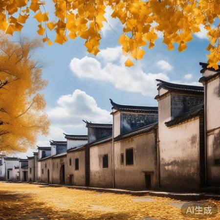 黟县银杏村:古韵金黄