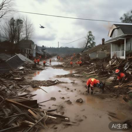 洪水灾害,人心疼
