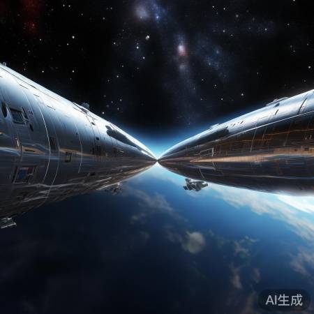 神舟飞船太空牵手