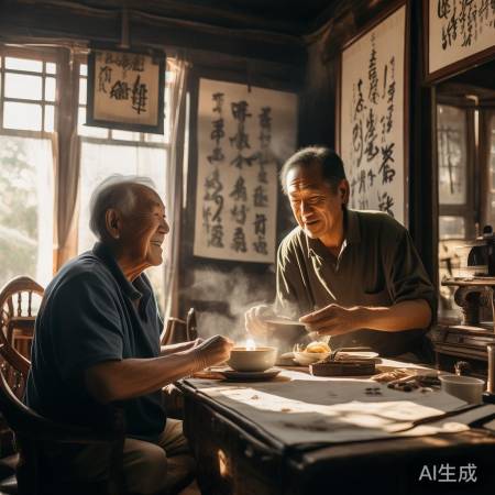 细心李叔助张大爷追书法梦