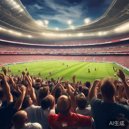 球场座无虚席,欢声如潮