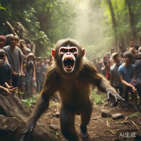 网友热议:猴子脾气大,投喂需谨