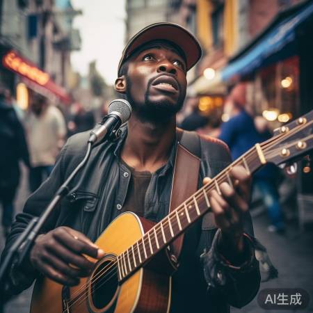 王世坚街头演绎感人吉他曲