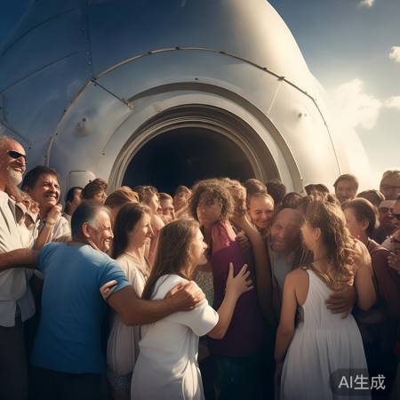 航天员归来,家属泪洒现场