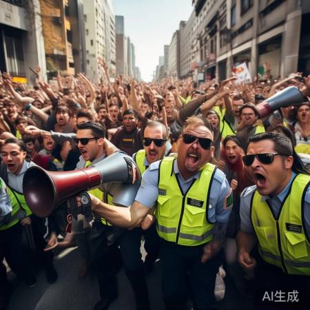 壮观抓捕现场,欢乐表情百态