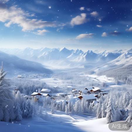 “北国风光,千里雪飘”