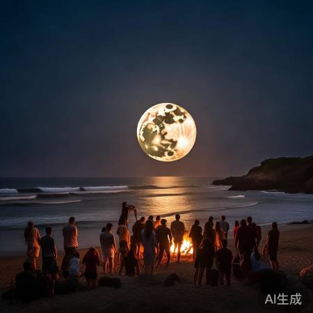 赏月好运,民间传说