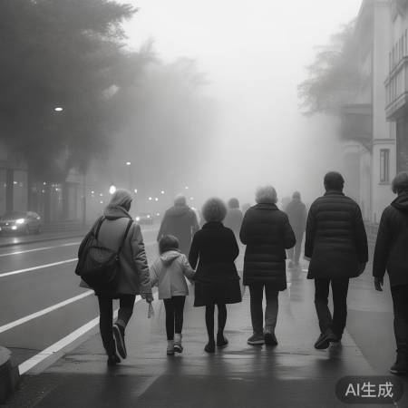 大雾谨慎行,家人同行更安全