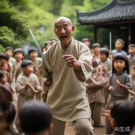 舞剑老人点燃武术活力