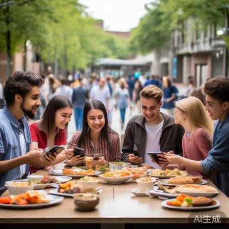 “学生拼单美食节受欢迎”