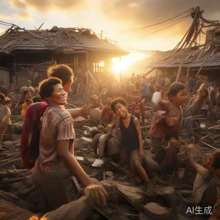 菲律宾人民坚强抗灾