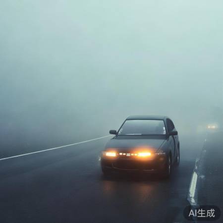 雾天行车,减速慢行