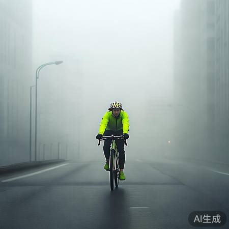 雾天骑行需小心,公共交通更安全