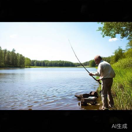 大哥钓鱼，30斤大鱼游过来抢食！