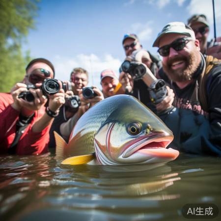 大鱼成网红,钓友朋友圈爆火