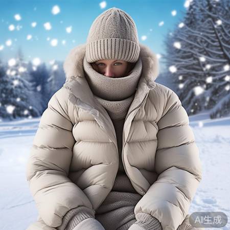 冬天穿得像棉球