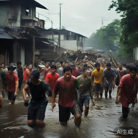 台风肆虐,菲华人救援忙