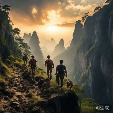 张家界挑战者勇闯险境