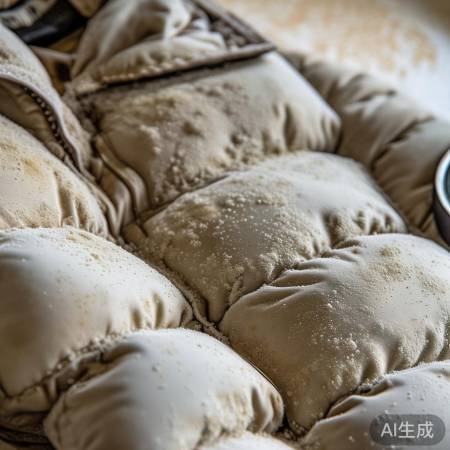 “羽绒服久穿易积灰尘细菌”