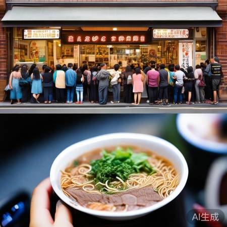 网红牛肉面馆,网友打卡火爆